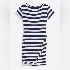 Loveappella Navy & White Knit Striped Zola Dress - XSP
